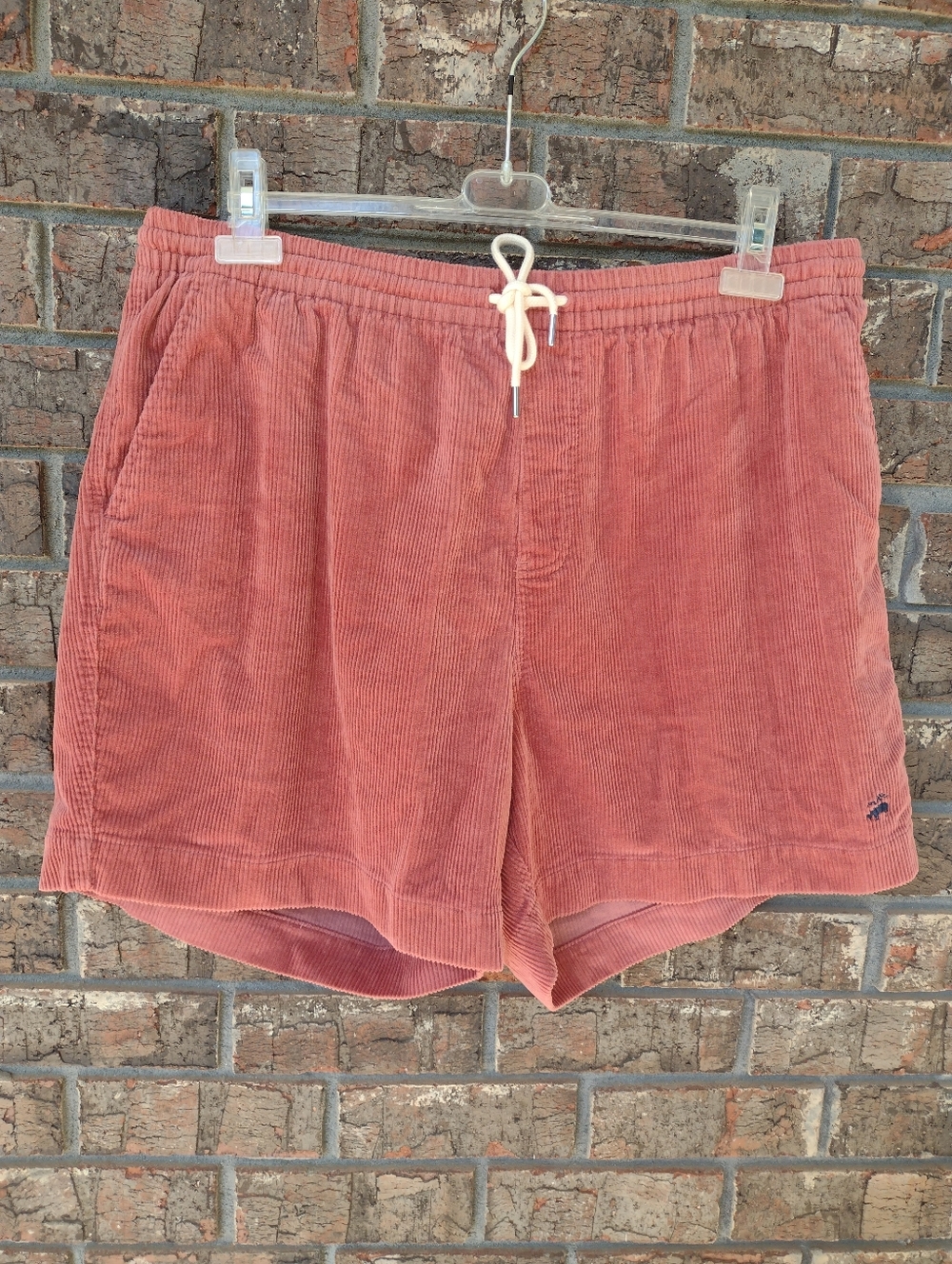 Brooks Brothers The Friday Short Corduroy Shorts Mens XXL Mauve Pull On Logo NWT